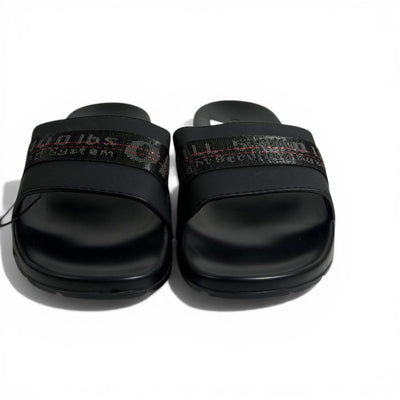 🖤🔥 Off-White Industrial Strap Slides – Black Minimal Streetwear - MASTERPIECE