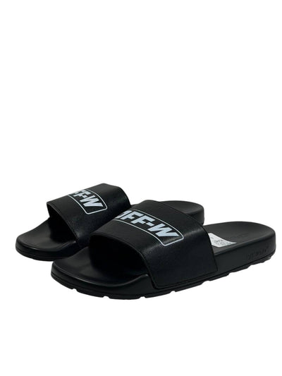 OFF-WHITE Logo Slides – Black Edition ⚫🔥 - MASTERPIECE