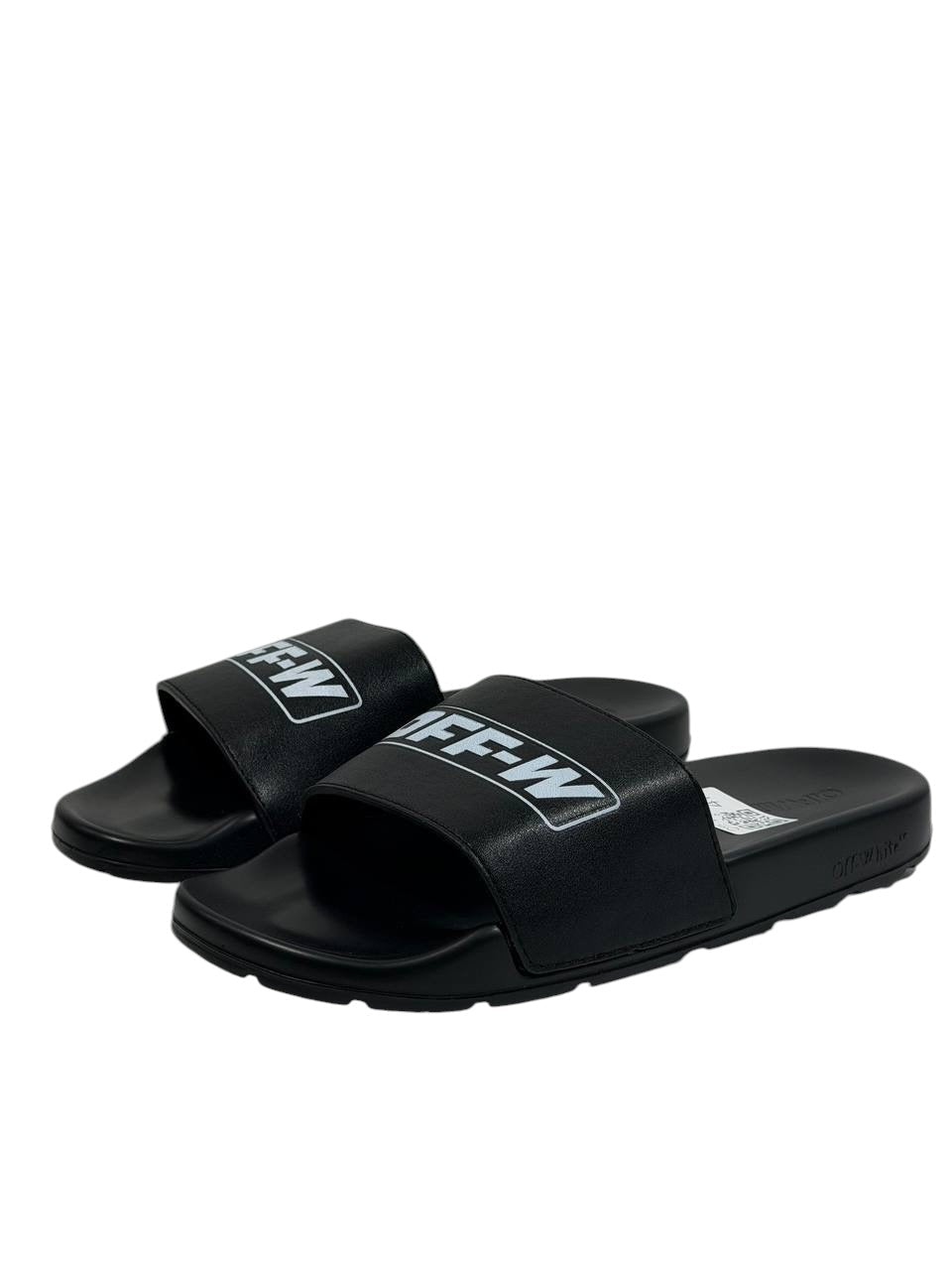 OFF-WHITE Logo Slides – Black Edition ⚫🔥 - MASTERPIECE