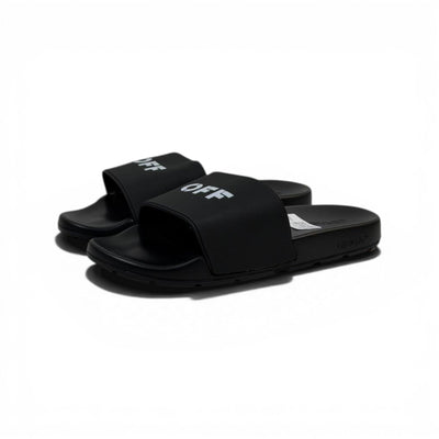 OFF-WHITE Luxury Black Slide Sandals – Minimal OFF Logo Design & Everyday Comfort 👟✨ - MASTERPIECE