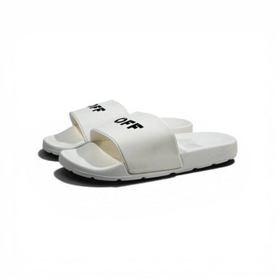 OFF-WHITE Luxury White Slide Sandals – Minimal Logo Design & Everyday Premium Comfort 👟✨ - MASTERPIECE