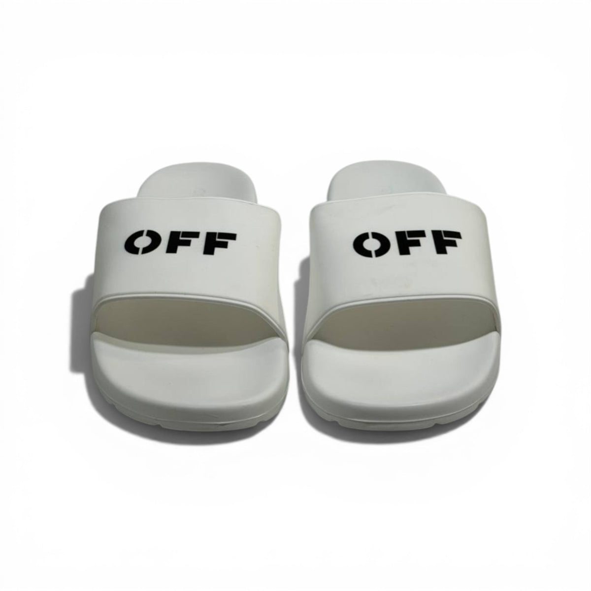 OFF-WHITE Luxury White Slide Sandals – Minimal Logo Design & Everyday Premium Comfort 👟✨ - MASTERPIECE