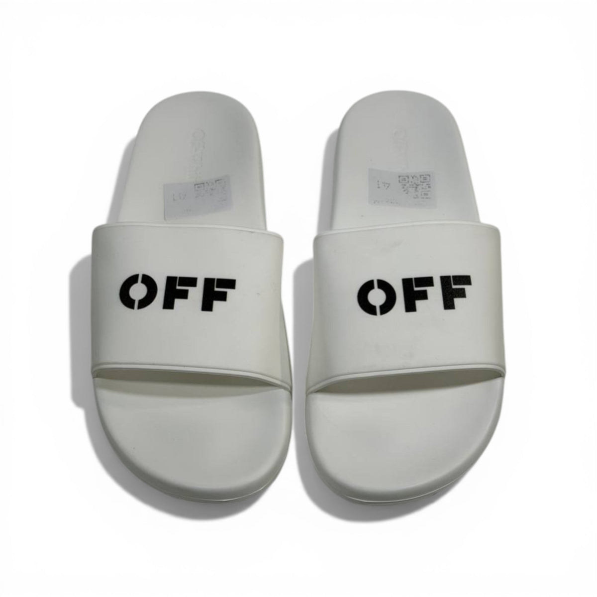 OFF-WHITE Luxury White Slide Sandals – Minimal Logo Design & Everyday Premium Comfort 👟✨ - MASTERPIECE