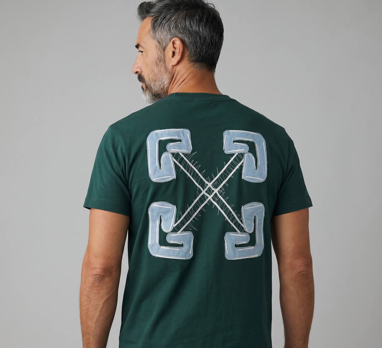 Off-White Signature Arrow Logo T-Shirt – Emerald Green 💚✨ - MASTERPIECE