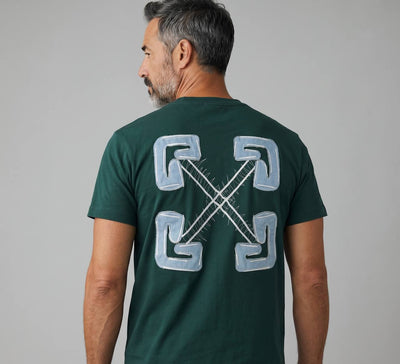 Off-White Signature Arrow Logo T-Shirt – Emerald Green 💚✨ - MASTERPIECE