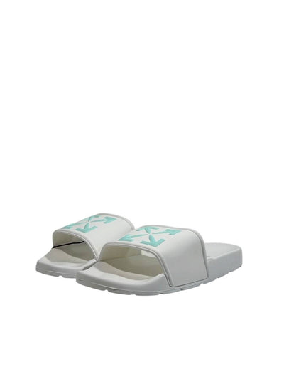 OFF-WHITE Slides – White Mint Arrow Edition 🤍💚 - MASTERPIECE