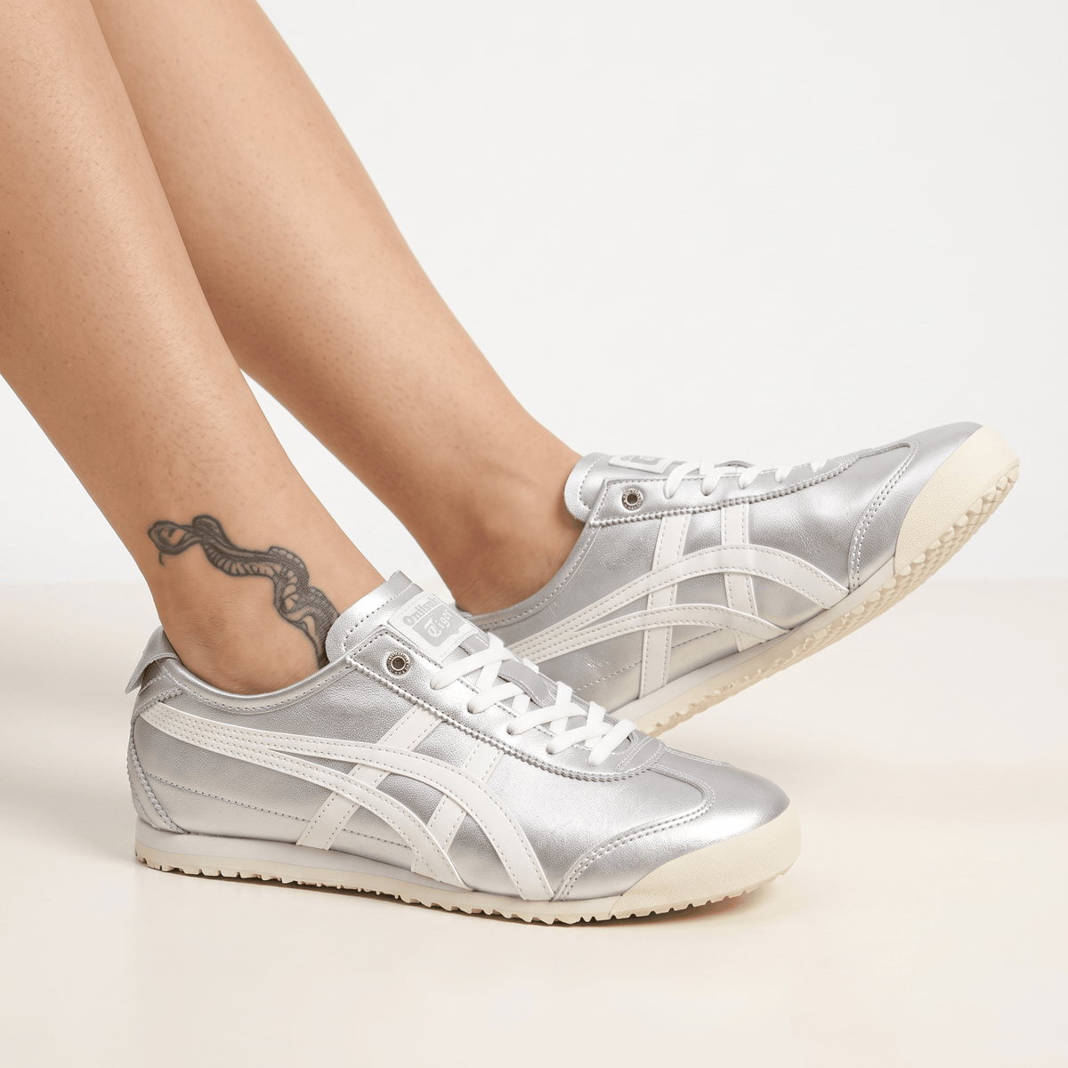 Onitsuka Tiger Mexico 66 – Silver/Cream ✨👟 - MASTERPIECE