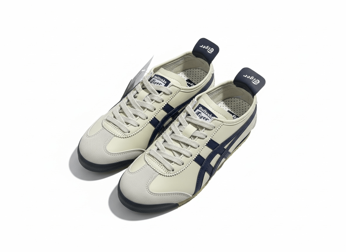 Onitsuka Tiger Mexico 66 Sneakers Beige & Navy 👟✨ - MASTERPIECE