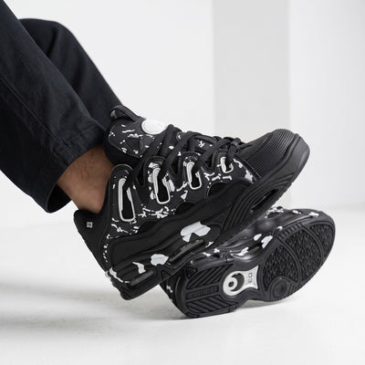 Osiris D3 Runner – Black Splatter Sneaker 👟 - MASTERPIECE