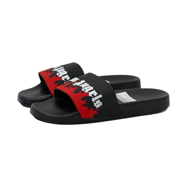 Palm Angels Drip Logo Slides – Bold Streetwear Summer Essential