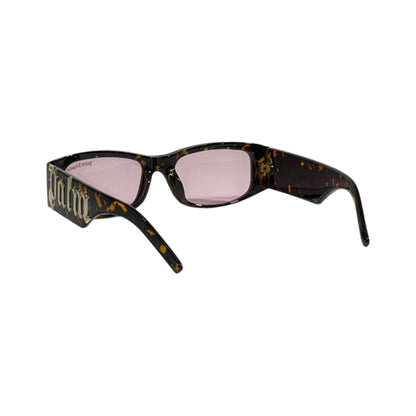 Palm Angels Tortoise Rectangular Sunglasses 🤎✨ Luxury Streetwear Shades UV Protection - MASTERPIECE