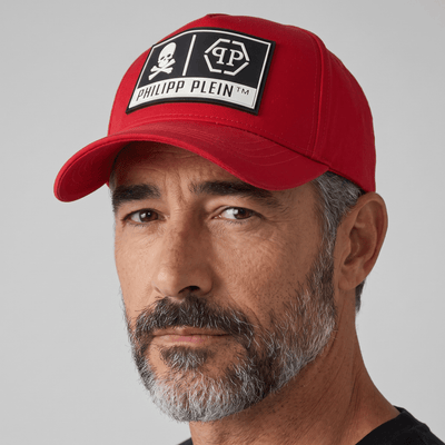Philipp Plein Logo Patch Cap — Red - MASTERPIECE
