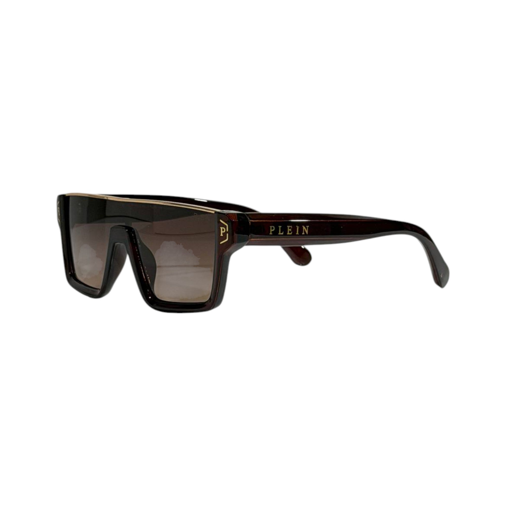 Philipp Plein Oversized Shield Sunglasses – Bold Brown Gradient 🕶️🔥 - MASTERPIECE