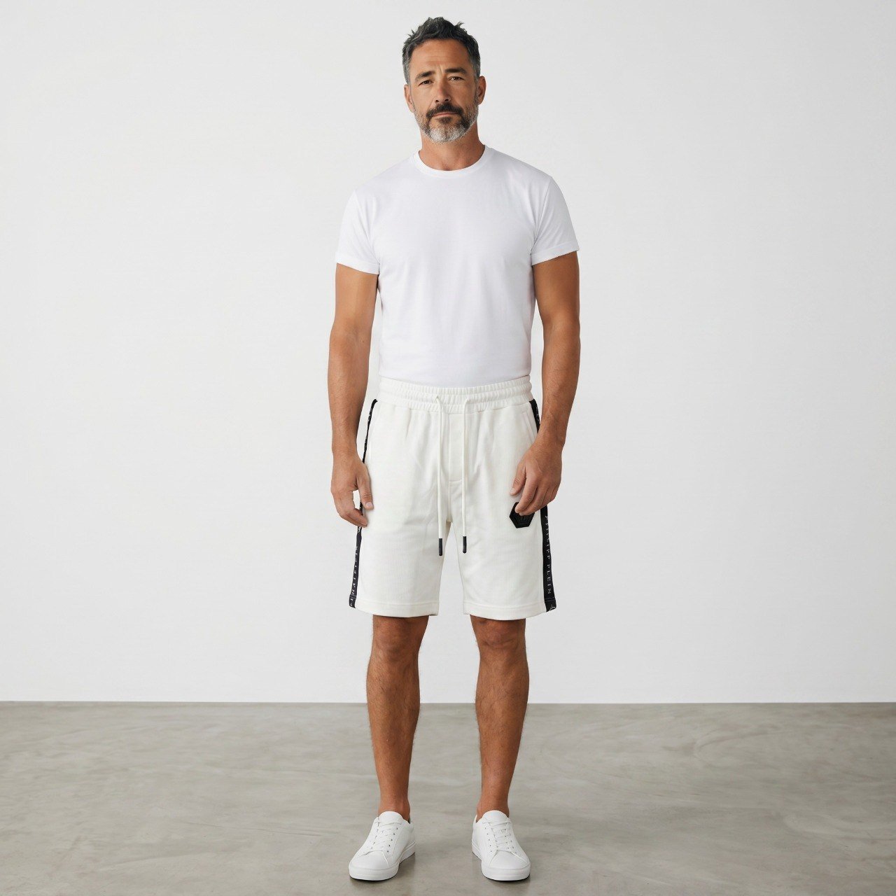 🤍 Philipp Plein Signature Tape Shorts – Luxury Summer Edition - MASTERPIECE