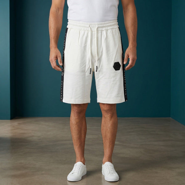 🤍 Philipp Plein Signature Tape Shorts – Luxury Summer Edition
