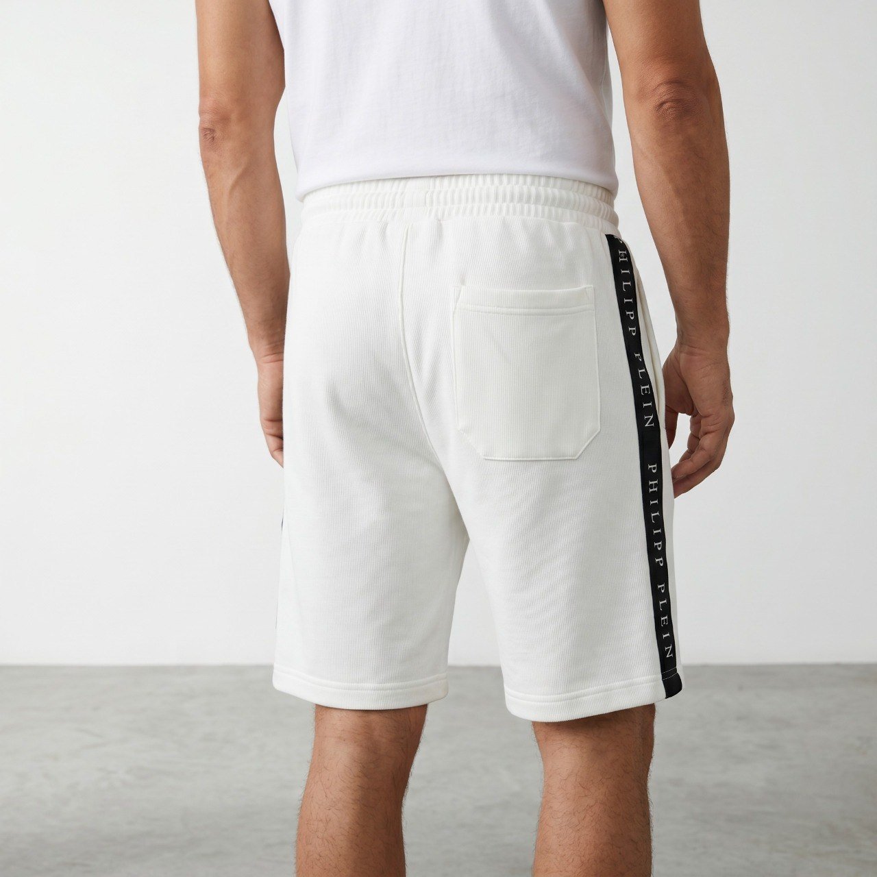 🤍 Philipp Plein Signature Tape Shorts – Luxury Summer Edition - MASTERPIECE