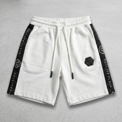 🤍 Philipp Plein Signature Tape Shorts – Luxury Summer Edition - MASTERPIECE