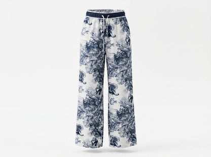 Dior Toile de Jouy Wide-Leg Pants 🤍💙