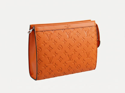 Louis Vuitton Monogram Embossed Leather Pochette 🧡✨
