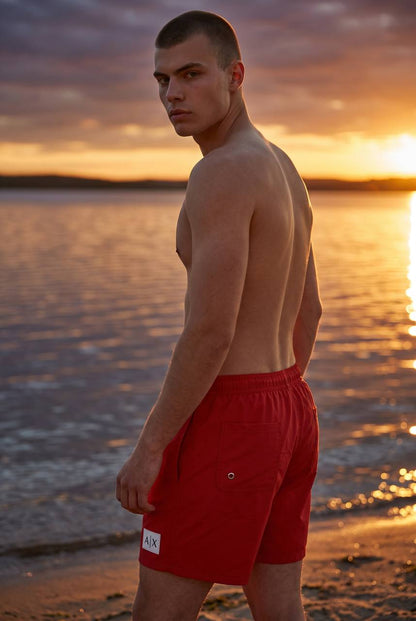 armani Exchange Essential Red Swim Shorts ❤️🌊☀️