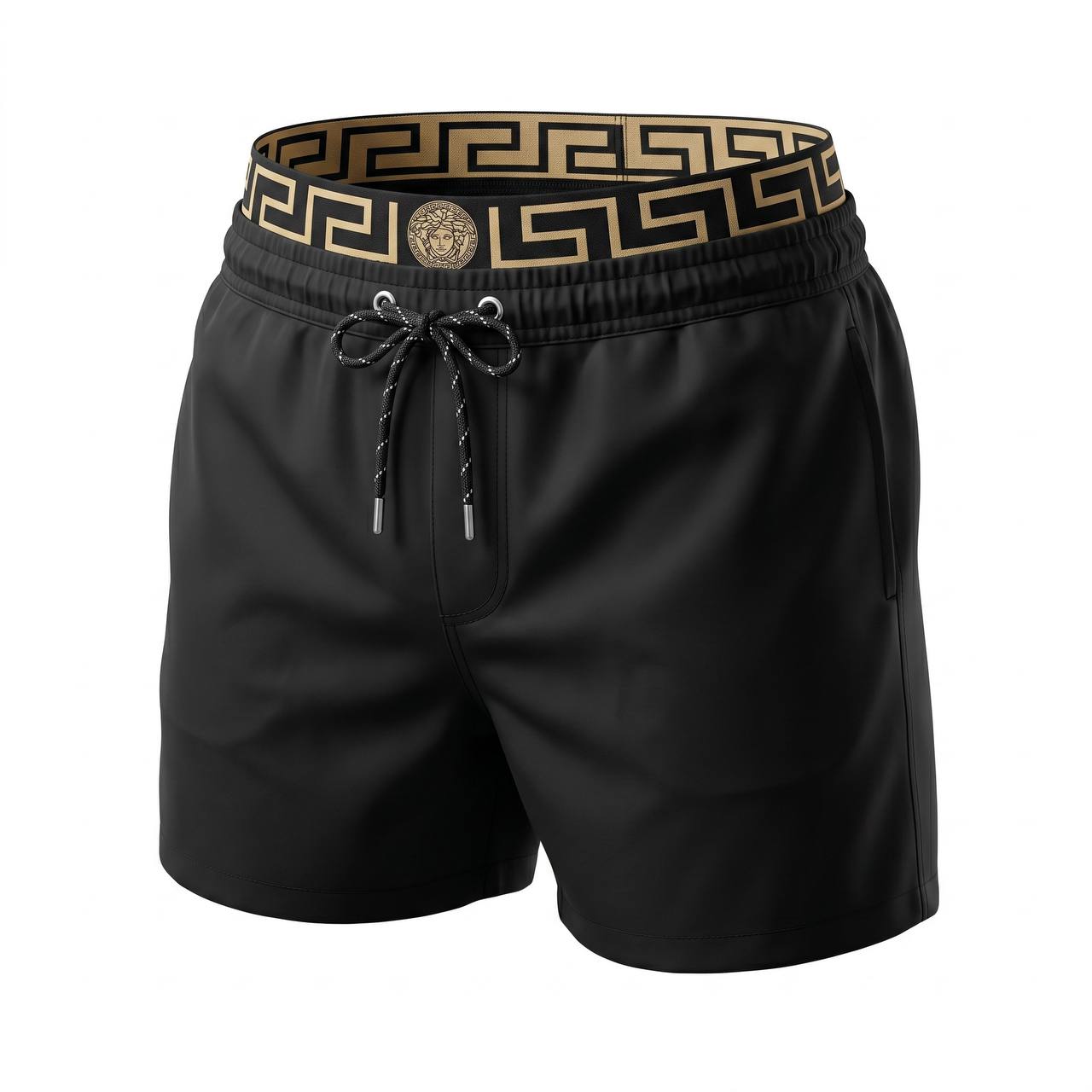 Versace Greca Essential Swim Shorts 🖤☀️✨