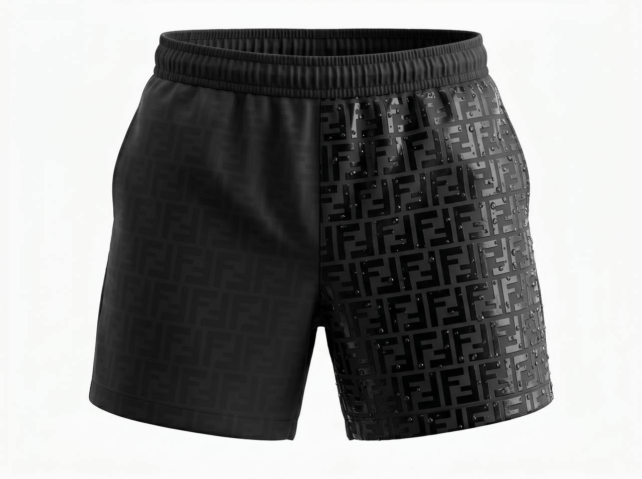 Fendi FF Hydro-Reveal Swim Shorts 🌊🖤✨