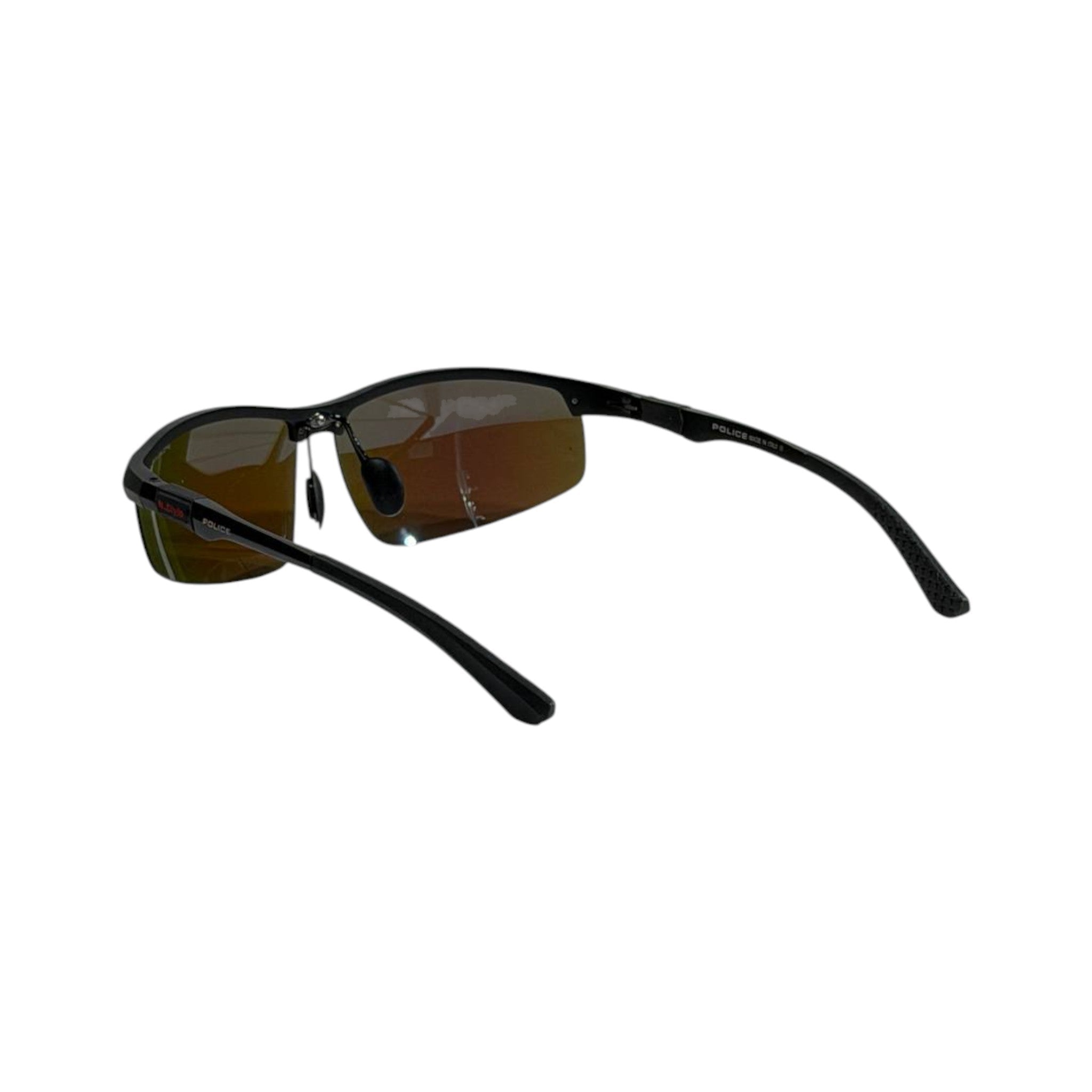 Police Blue Mirror Sport Sunglasses 💙🕶️ Men UV Protection Driving Shades - MASTERPIECE