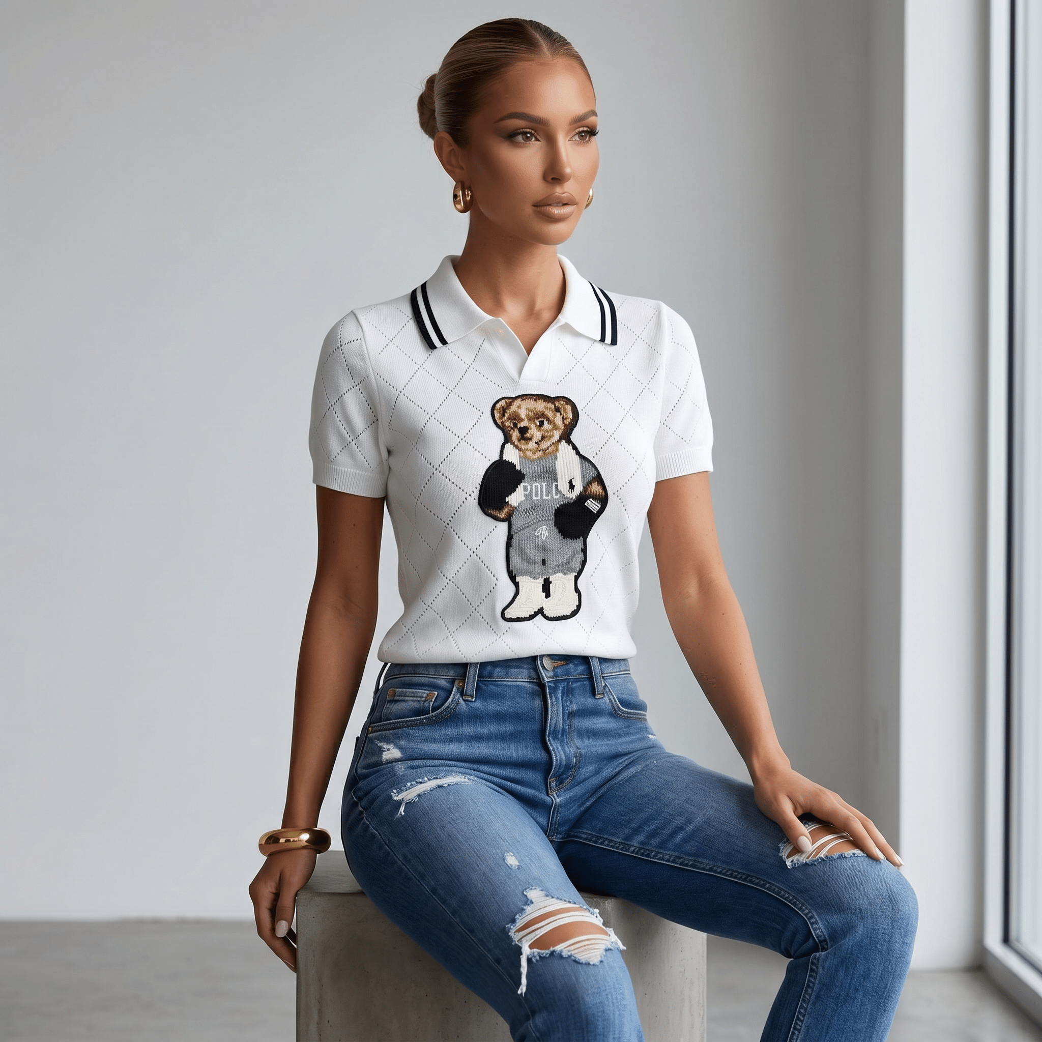 Polo Ralph Lauren Polo Bear Knit Top 🤍🧸 one size - MASTERPIECE