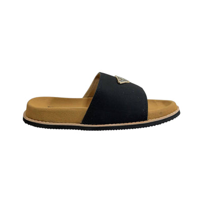 Prada Black Signature Slides – Timeless Comfort Luxury Sandals 🖤✨ - MASTERPIECE
