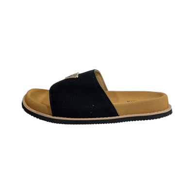 Prada Black Signature Slides – Timeless Comfort Luxury Sandals 🖤✨ - MASTERPIECE