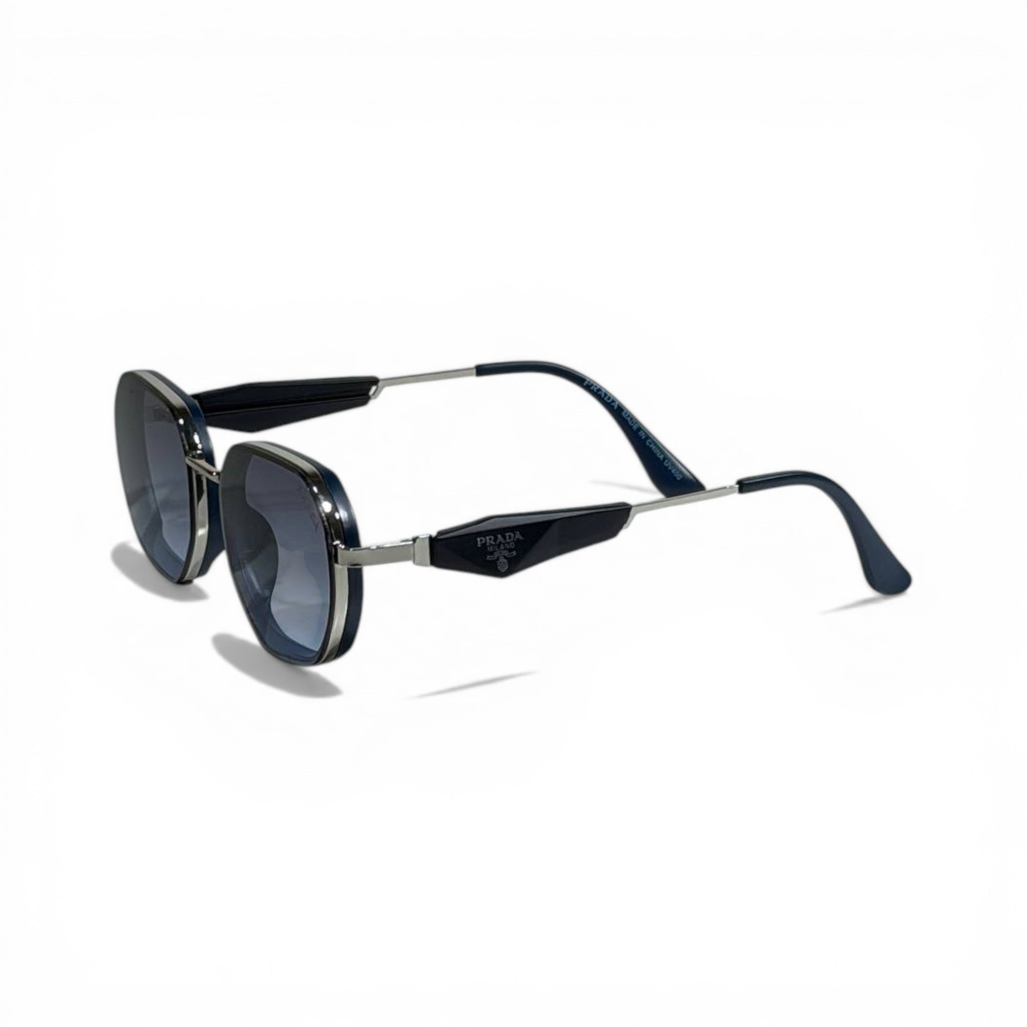 Prada Blue Luxe Geometric Sunglasses 🕶️✨💙 - MASTERPIECE