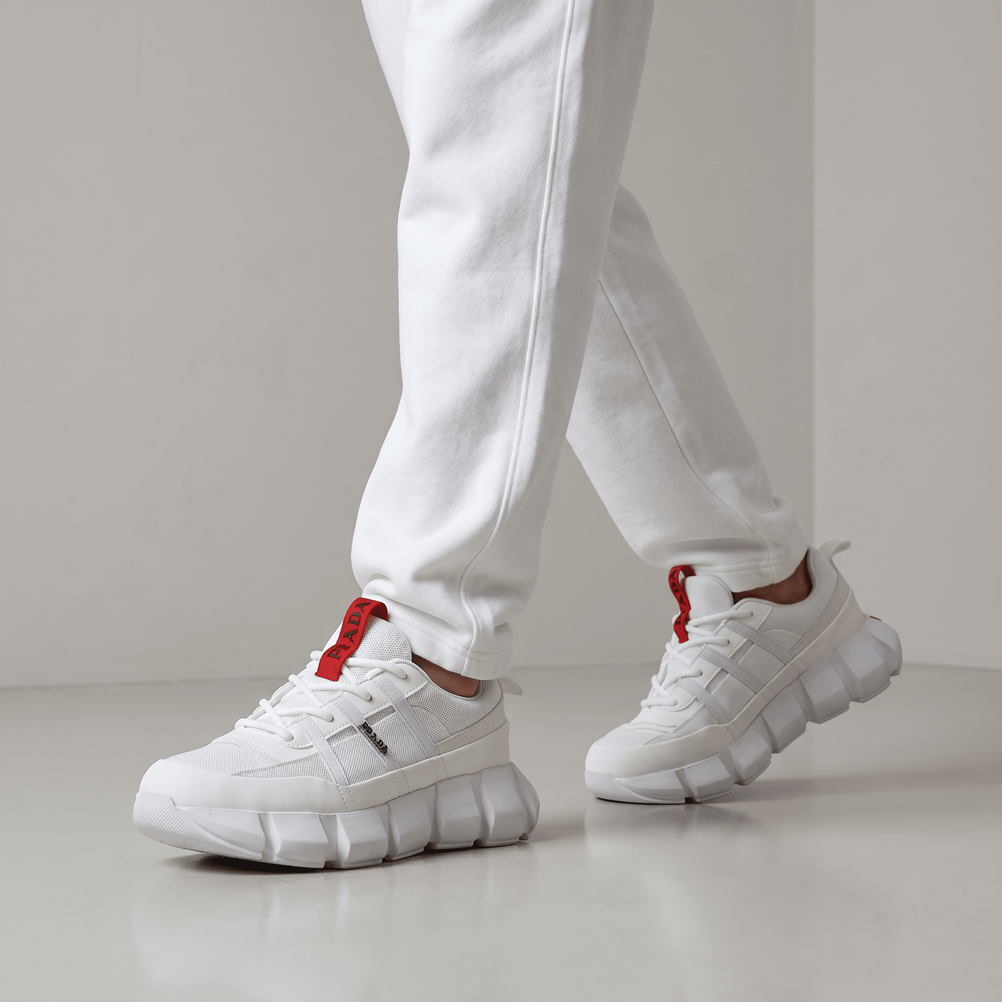 🔥 Prada Cloud Chunky Runner Sneakers 🤍❤️👟 - MASTERPIECE