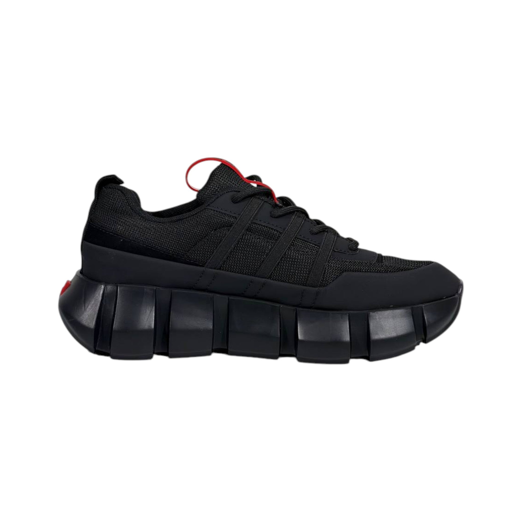 ❤️🖤 Prada Cloudbust Thunder Black Red Luxury Sneakers 👟⚡ - MASTERPIECE