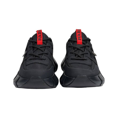 ❤️🖤 Prada Cloudbust Thunder Black Red Luxury Sneakers 👟⚡ - MASTERPIECE