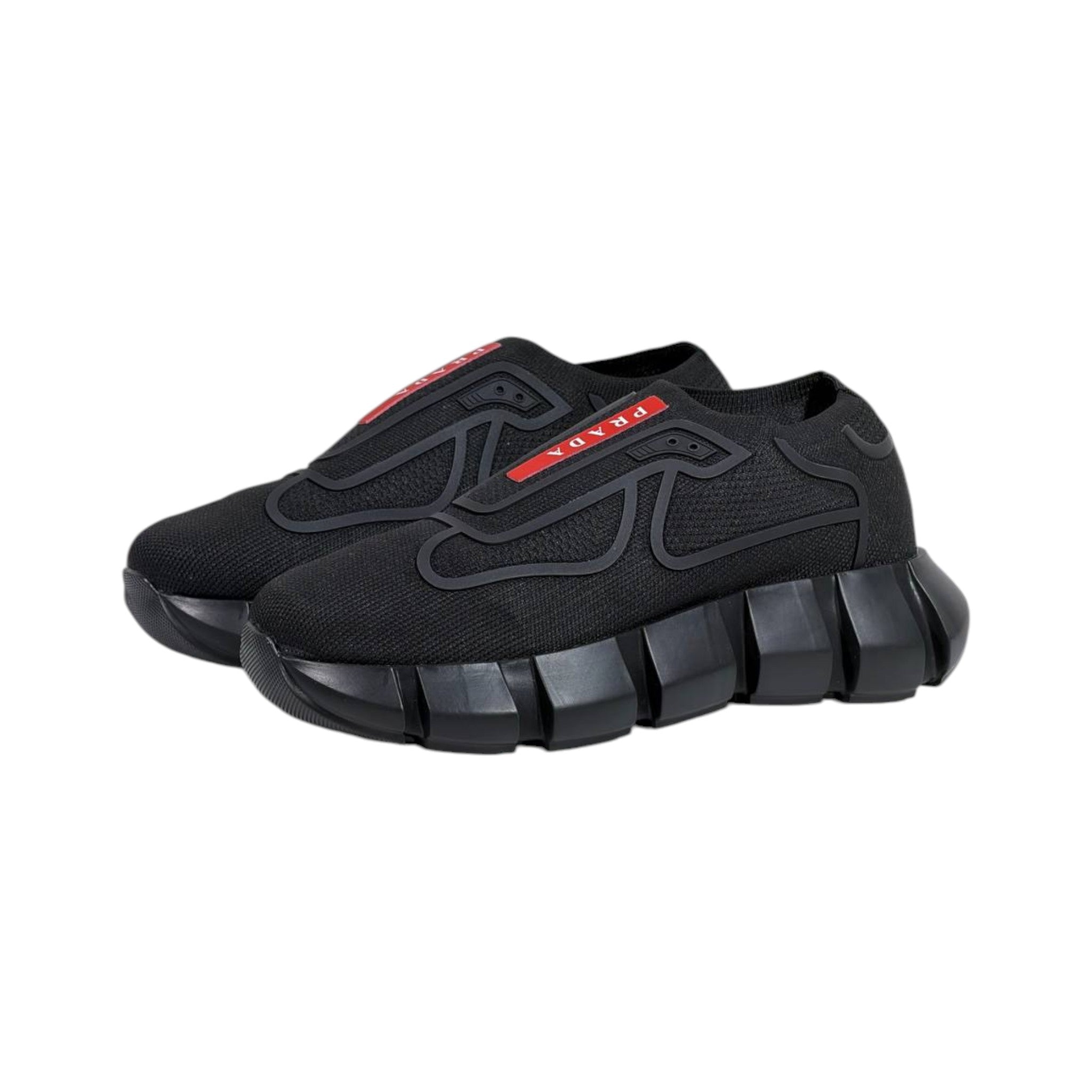 🖤❤️ Prada Cloudbust Thunder Black Sneakers 👟⚡ - MASTERPIECE