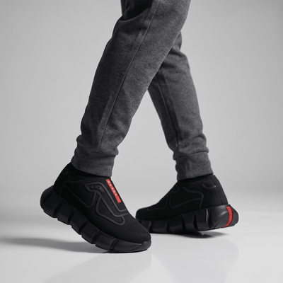 🖤❤️ Prada Cloudbust Thunder Black Sneakers 👟⚡ - MASTERPIECE