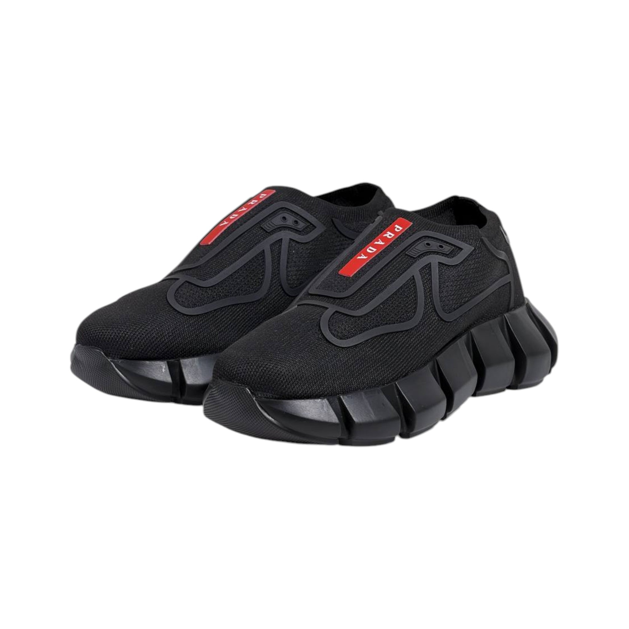 🖤❤️ Prada Cloudbust Thunder Black Sneakers 👟⚡ - MASTERPIECE