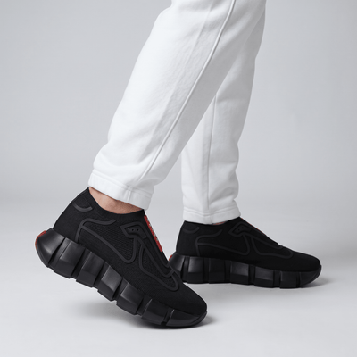 🖤❤️ Prada Cloudbust Thunder Black Sneakers 👟⚡ - MASTERPIECE