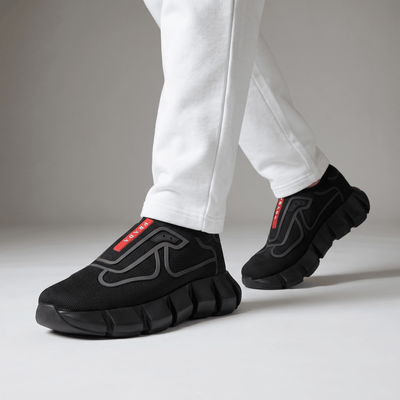 🖤❤️ Prada Cloudbust Thunder Black Sneakers 👟⚡ - MASTERPIECE
