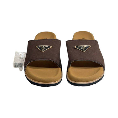 Prada Dark Brown Signature Comfort Slides – Premium Everyday Luxury 🤎✨ - MASTERPIECE