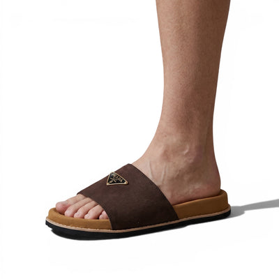 Prada Dark Brown Signature Comfort Slides – Premium Everyday Luxury 🤎✨ - MASTERPIECE