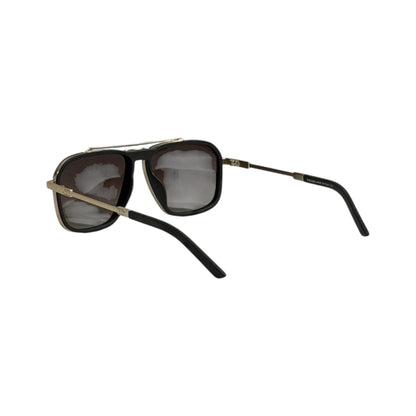 Prada Double Bridge Square Sunglasses – Black & Gold Luxury Frame 🕶️✨ - MASTERPIECE