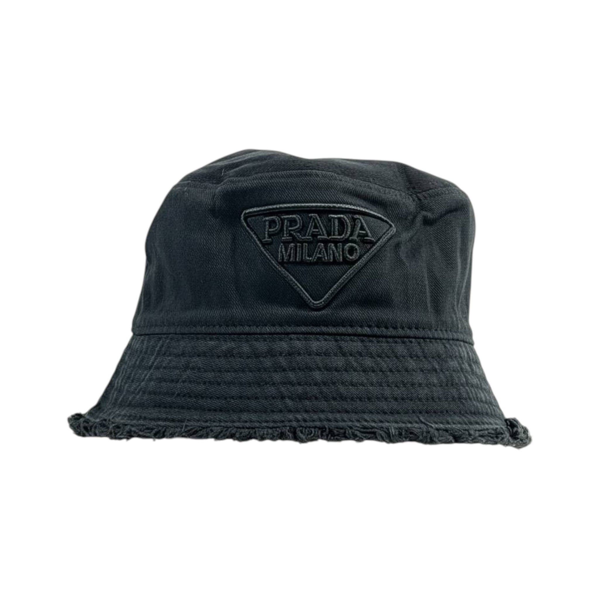 🎩 Prada Milano Black Bucket Hat | Luxury Street Essential 🖤 - MASTERPIECE
