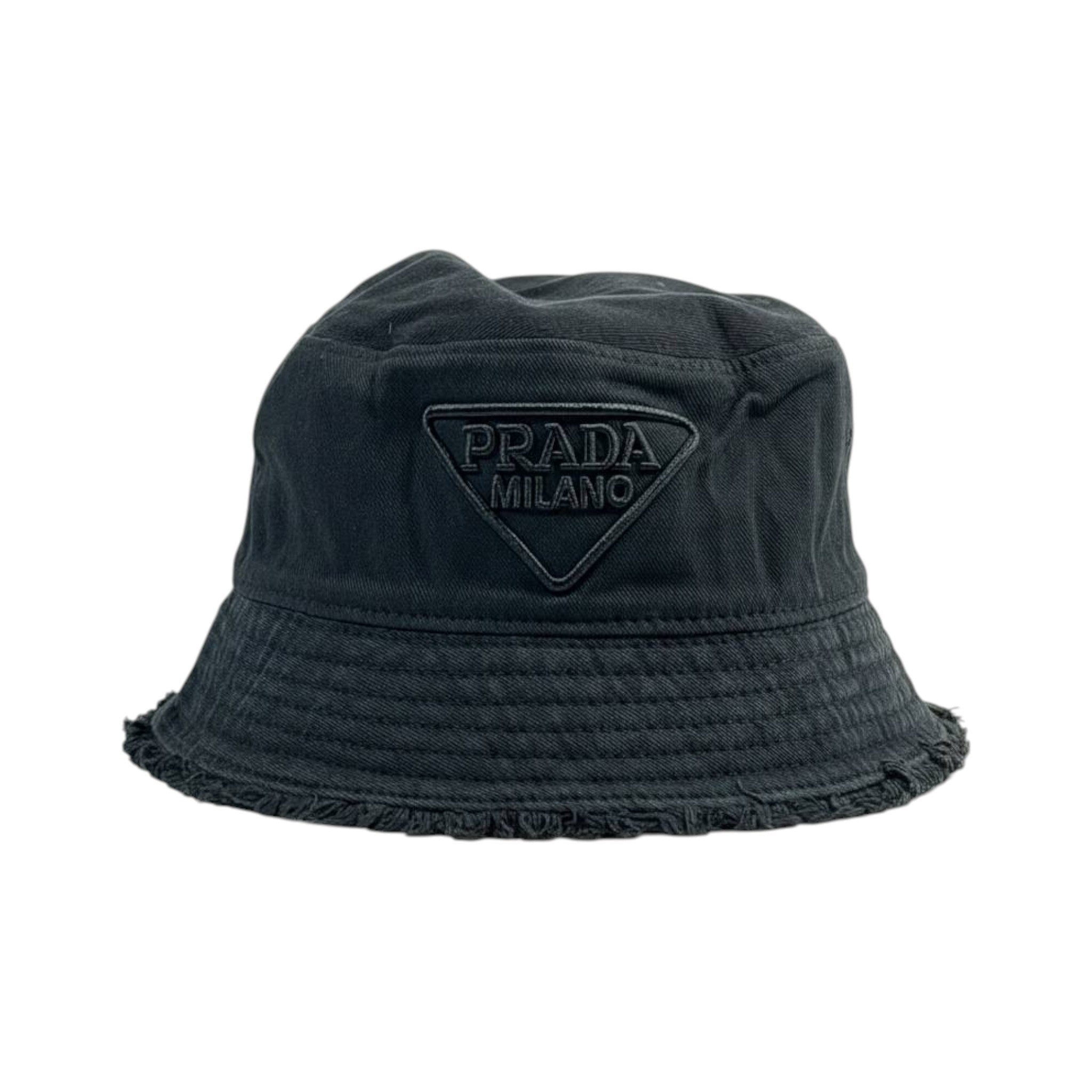🎩 Prada Milano Black Bucket Hat | Luxury Street Essential 🖤 - MASTERPIECE