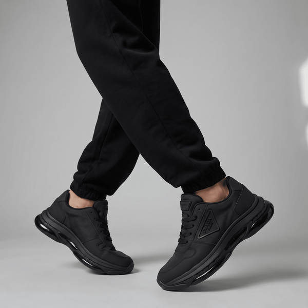 Prada Milano Black Sneakers 🖤⚡ | Stealth Luxury Performance
