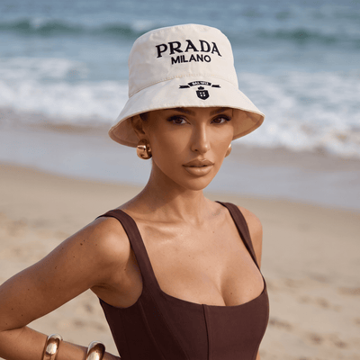 Prada Milano Bucket Hat — Beige - MASTERPIECE