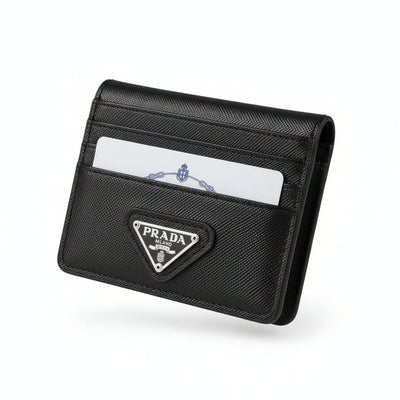 Prada Milano Saffiano Cards Holder — Black - MASTERPIECE