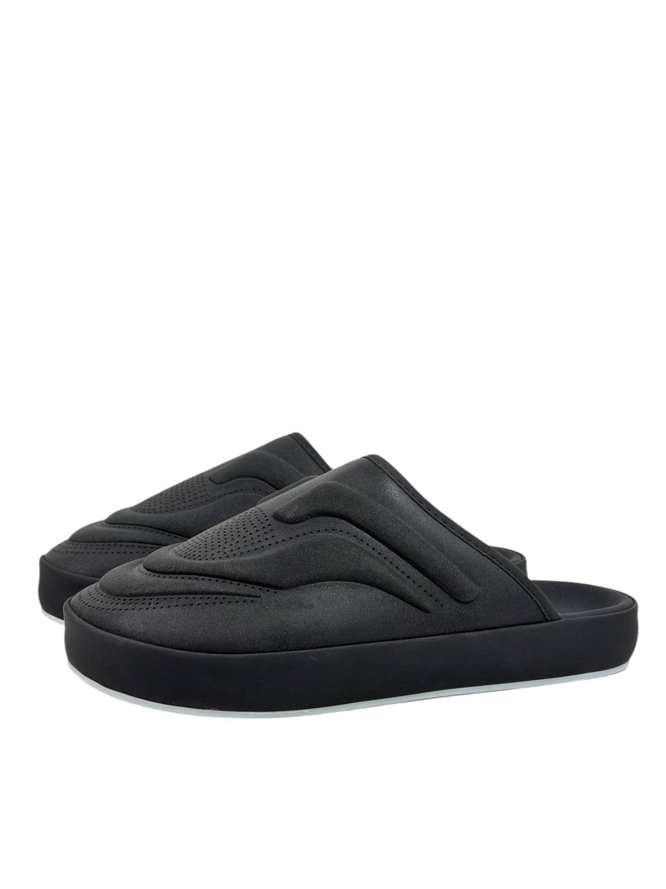 Prada Monolith Foam Slides – Black Minimal Luxury Comfort 🖤⚡ - MASTERPIECE