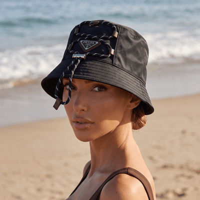 Prada Rope Detail Bucket Hat – Black - MASTERPIECE