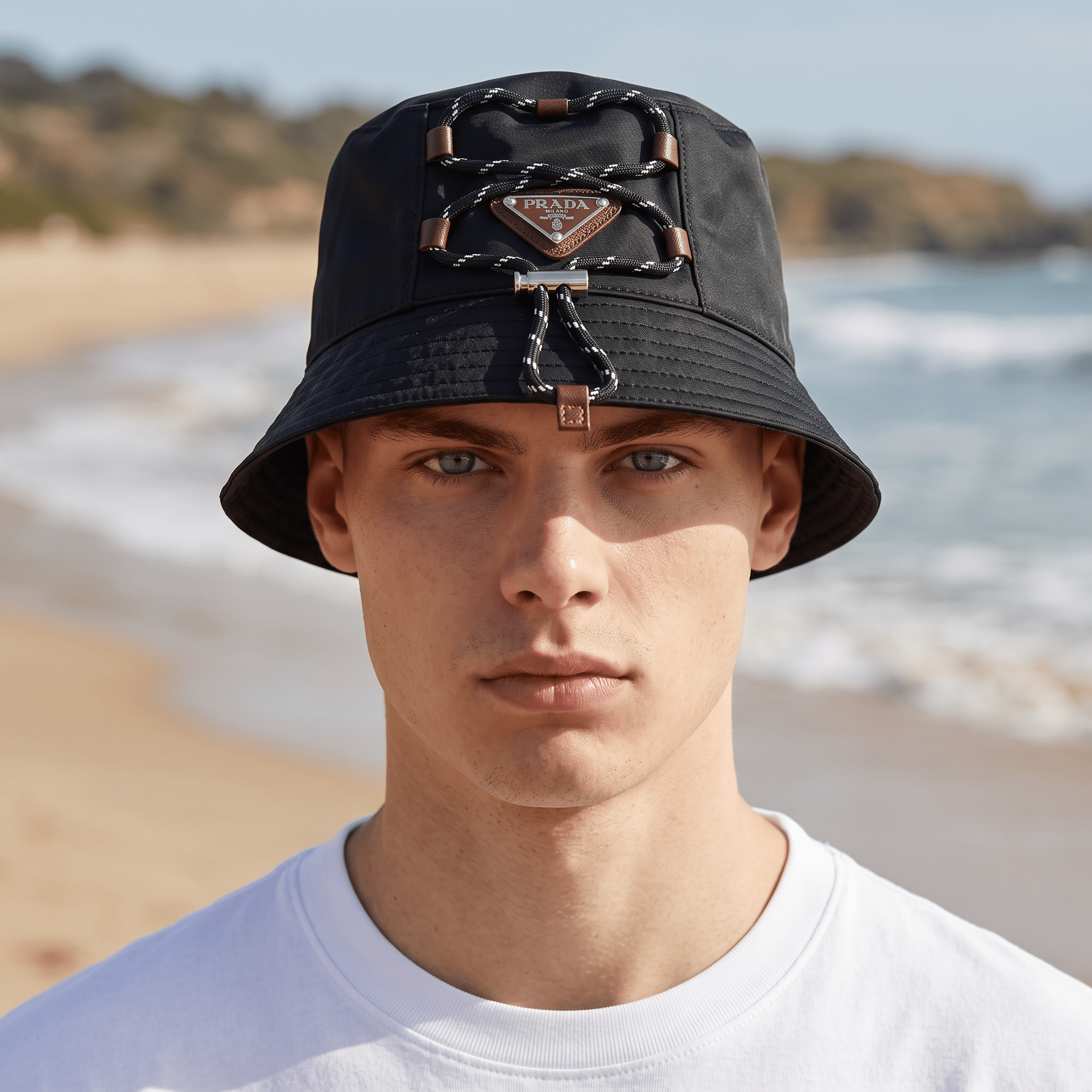 Prada Rope Detail Bucket Hat – Black - MASTERPIECE